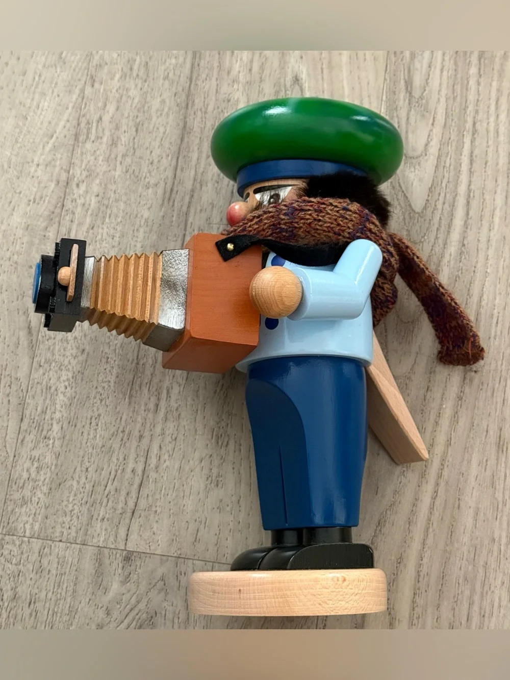 Steinbach Chubby Photographer Nutcracker German Wooden S1319 Vintage 12